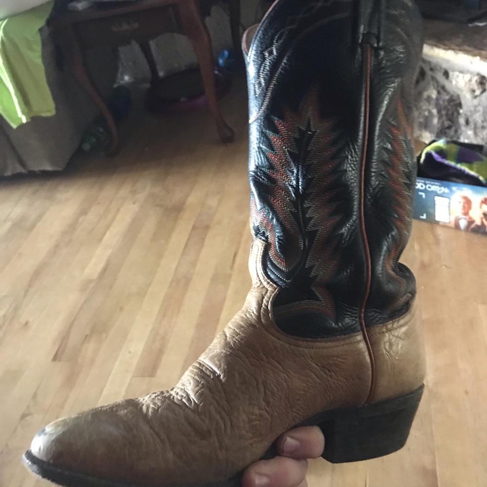 Vintage tony lama cowboy boots sz9D - Picture 5 of 7
